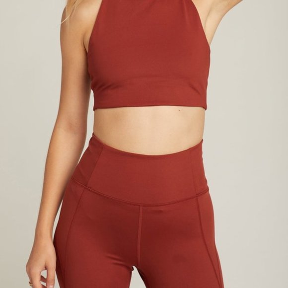 Girlfriend Collective High-Rise 3/4 Leggings (Sedona) - Picture 4 of 10